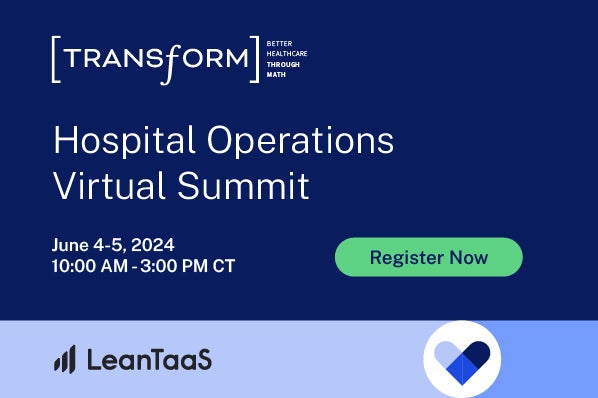 LeanTaas Hospital Operations Virtual Summit
